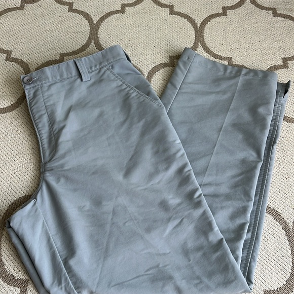 Under Armour Other - Under Armour Golf Pant Gray Straight Leg Tour Slit Stretch Performance, 36x30
